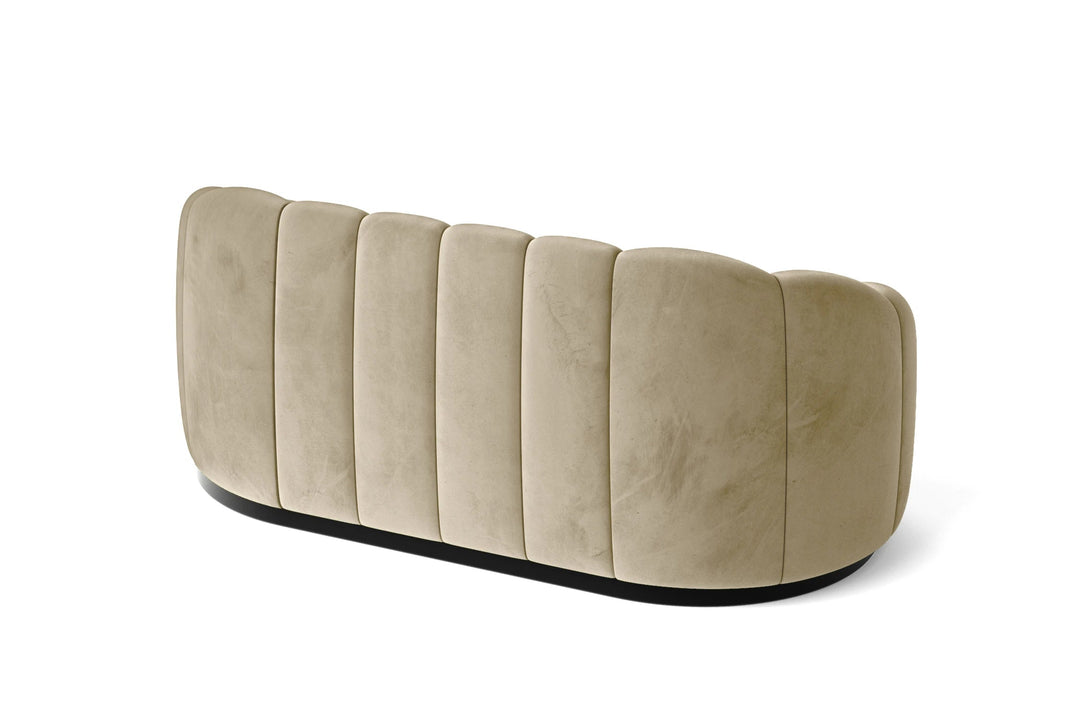 LIVELUSSO Sofa Columbia 2 Seater Sofa Cream Velvet