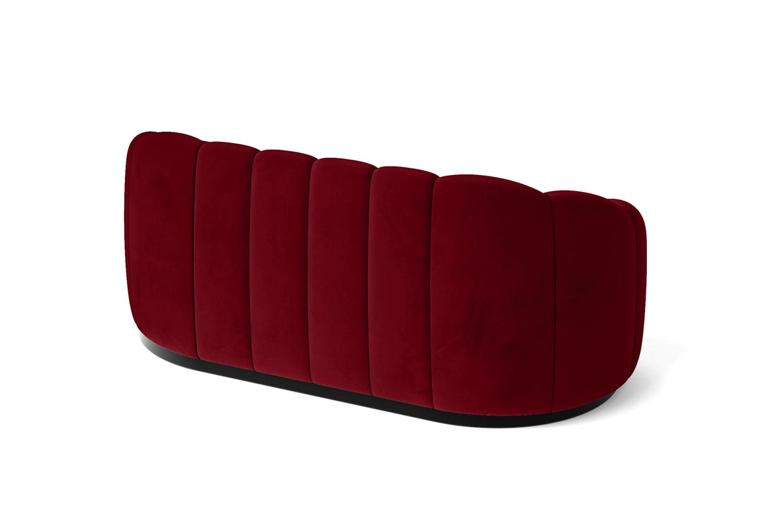 LIVELUSSO Sofa Columbia 2 Seater Sofa Red Velvet