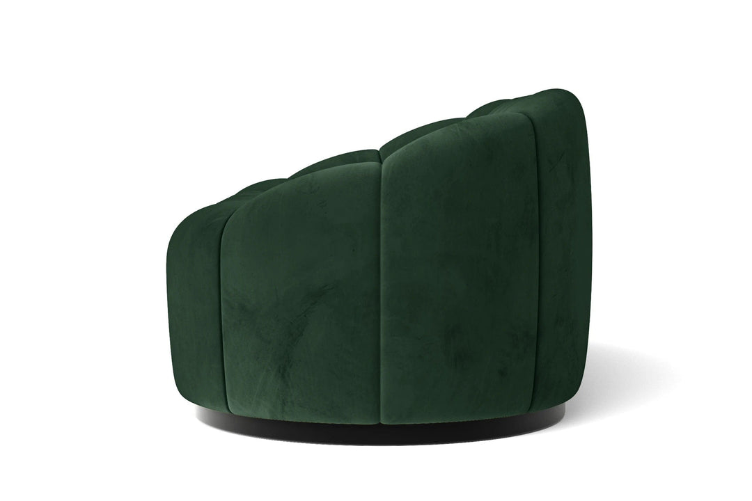 LIVELUSSO Sofa Columbia 3 Seater Sofa Green Velvet