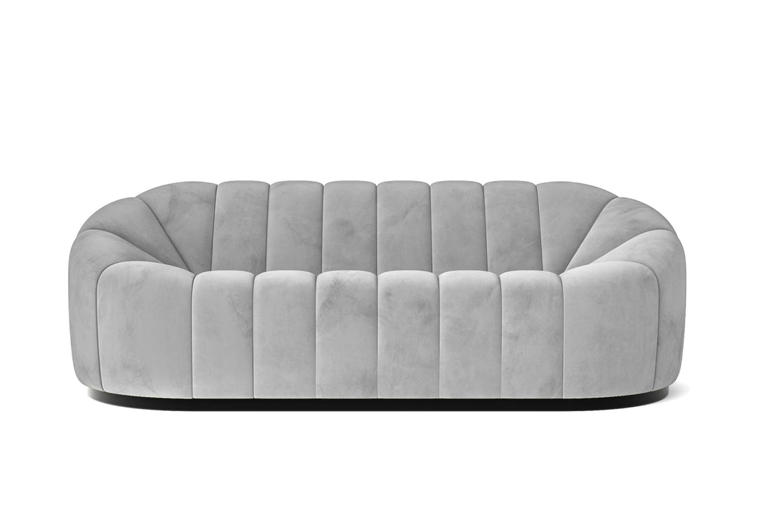 LIVELUSSO Sofa Columbia 3 Seater Sofa White Velvet