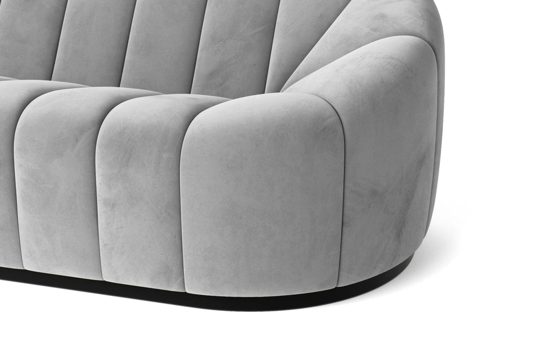 LIVELUSSO Sofa Columbia 3 Seater Sofa White Velvet