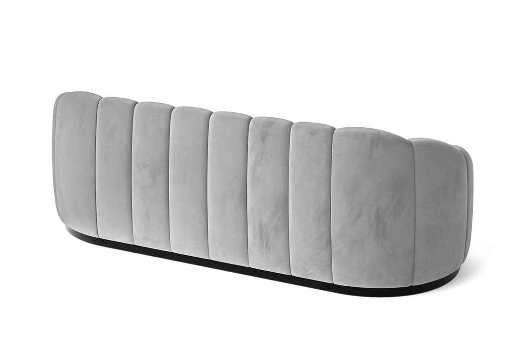 LIVELUSSO Sofa Columbia 3 Seater Sofa White Velvet