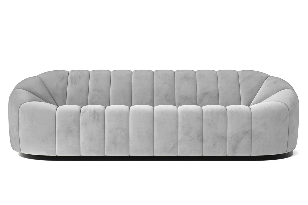 LIVELUSSO Sofa Columbia 4 Seater Sofa White Velvet