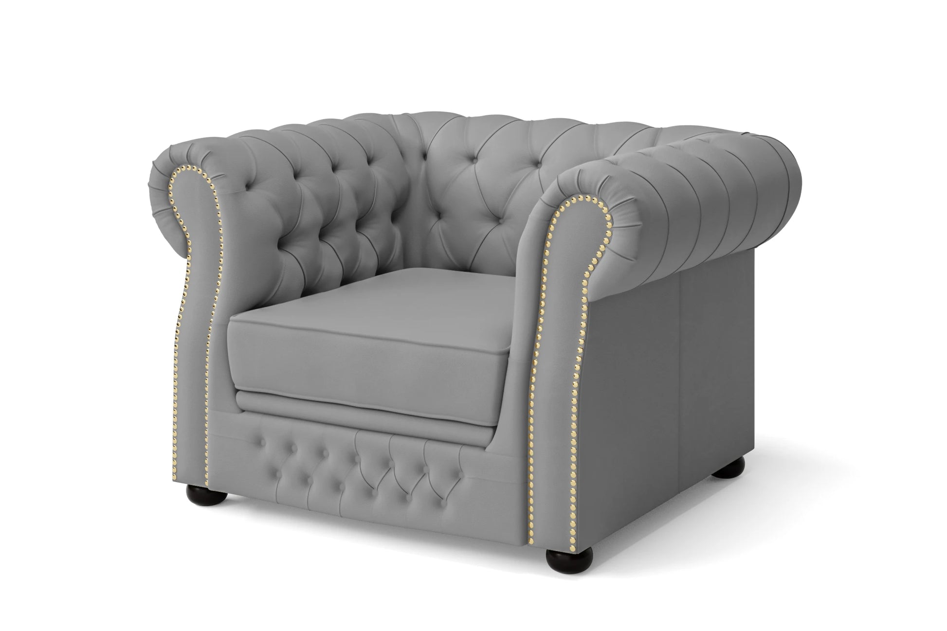 Cuneo Armchair Grey Leather