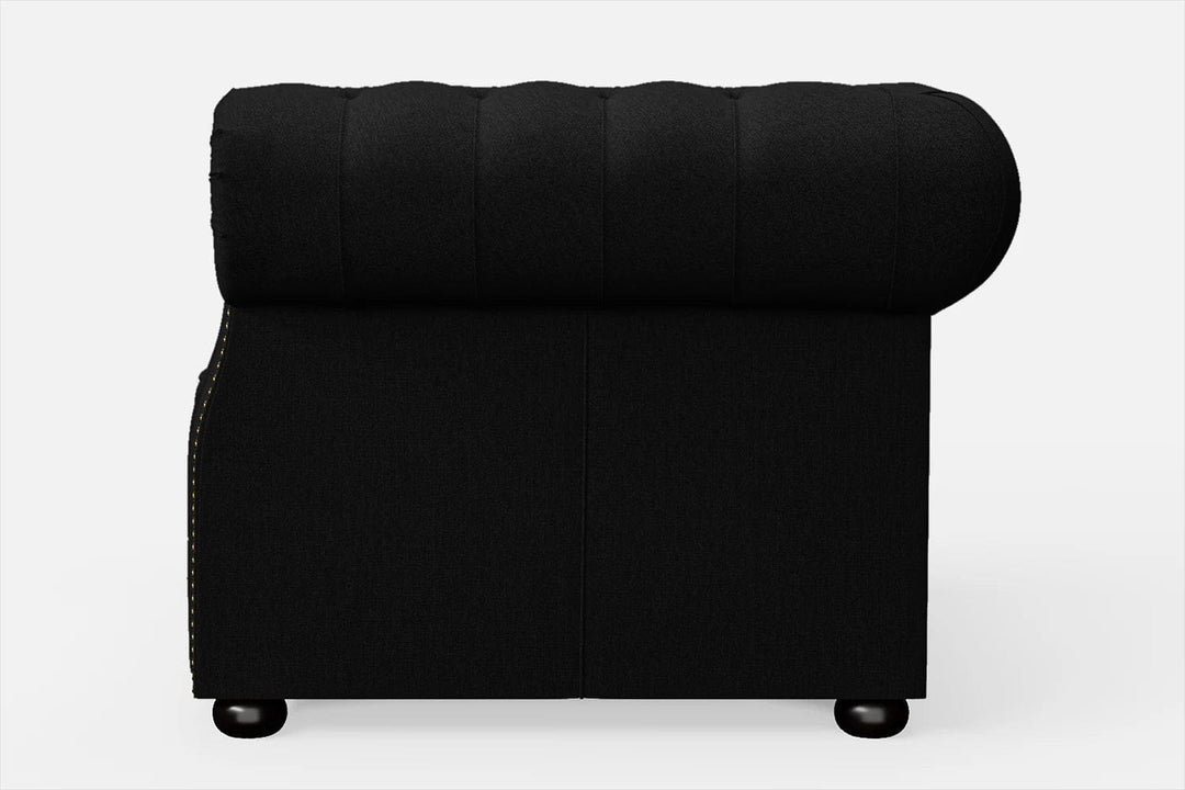 LIVELUSSO Armchair Cuneo Armchair Black Linen Fabric