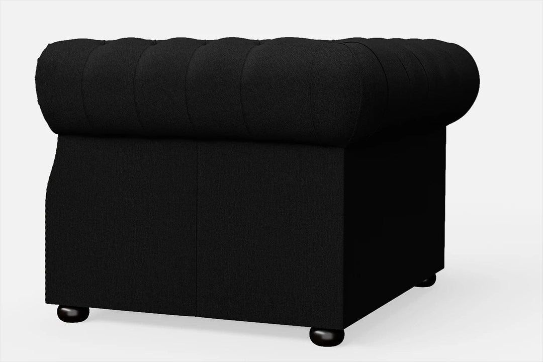 LIVELUSSO Armchair Cuneo Armchair Black Linen Fabric