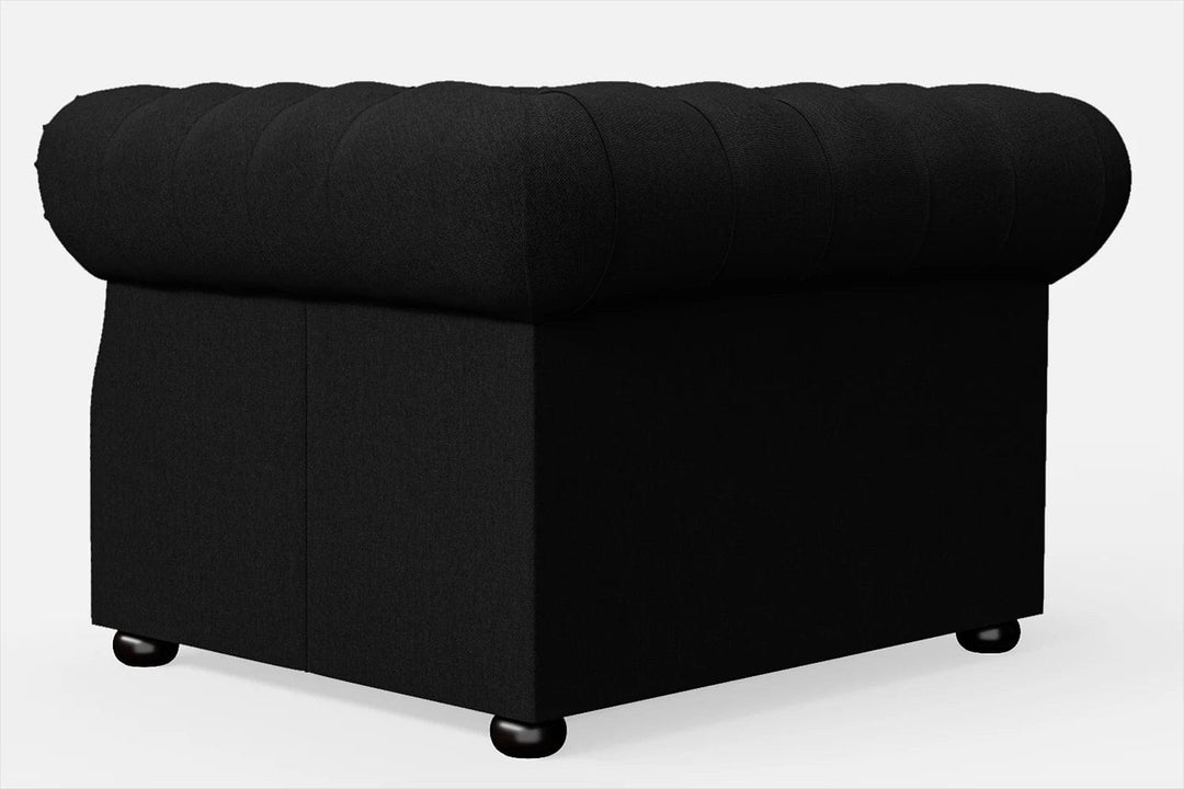 LIVELUSSO Armchair Cuneo Armchair Black Linen Fabric