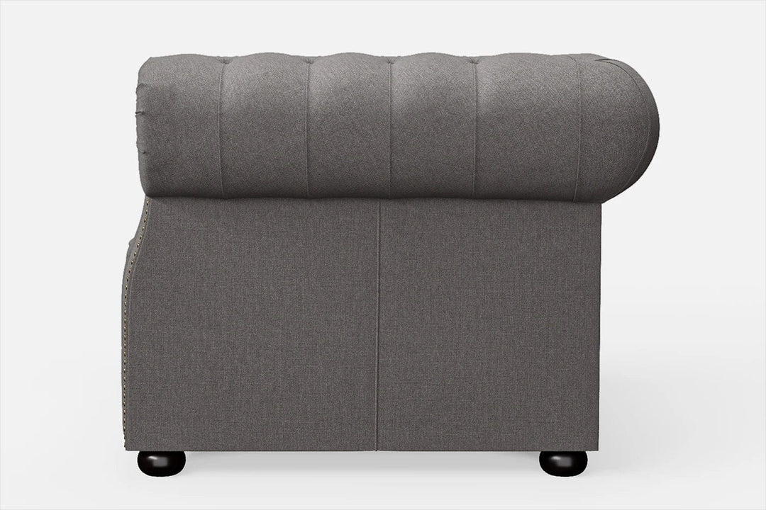 LIVELUSSO Armchair Cuneo Armchair Grey Linen Fabric