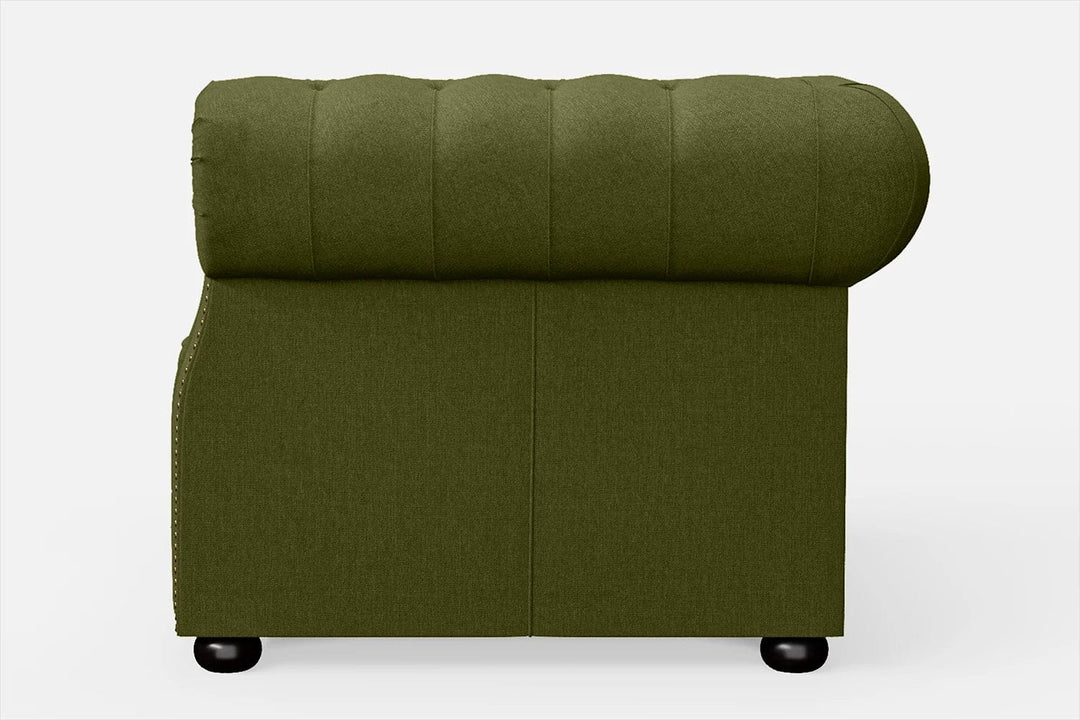 LIVELUSSO Armchair Cuneo Armchair Olive Linen Fabric