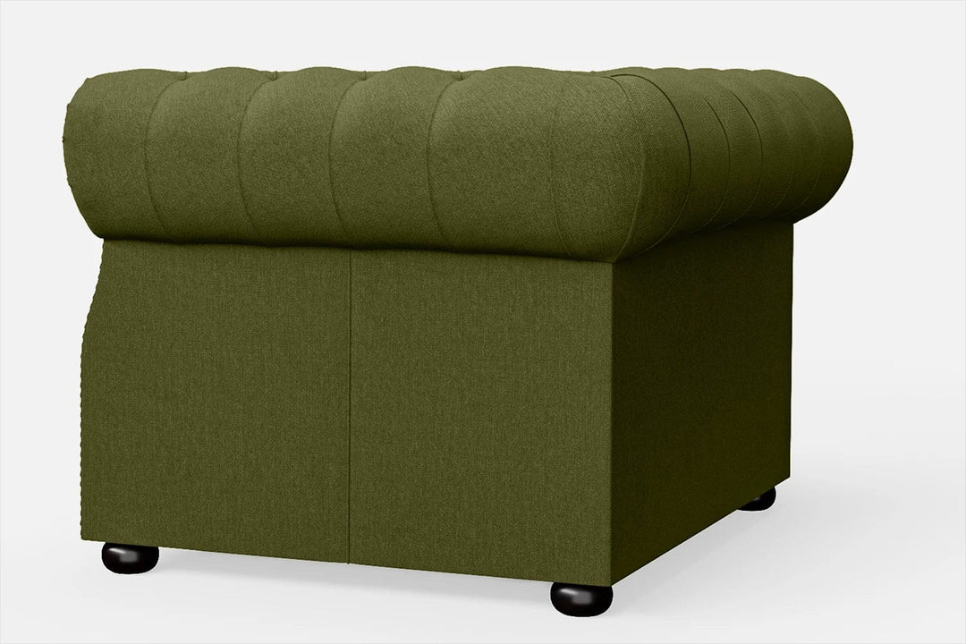 LIVELUSSO Armchair Cuneo Armchair Olive Linen Fabric