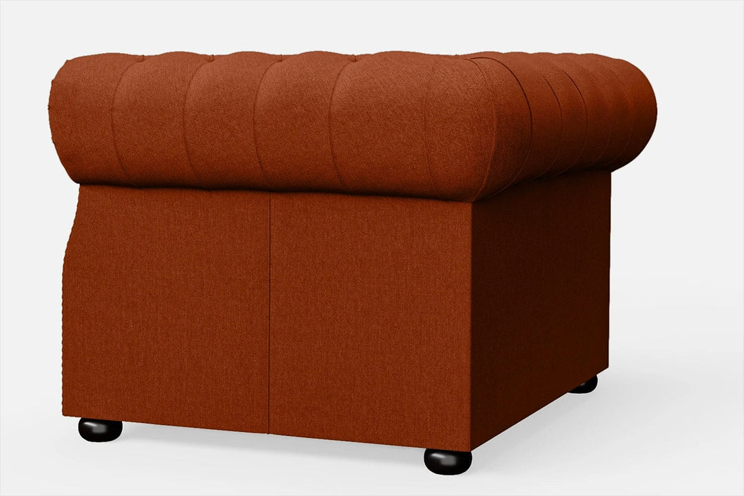 LIVELUSSO Armchair Cuneo Armchair Orange Linen Fabric