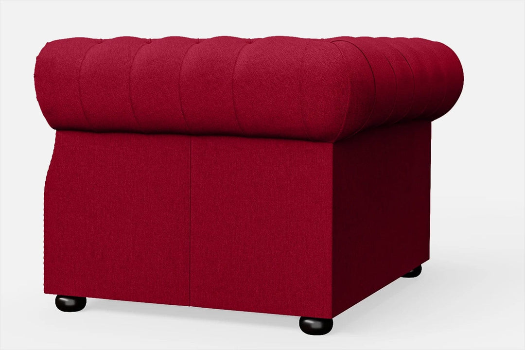 LIVELUSSO Armchair Cuneo Armchair Red Linen Fabric