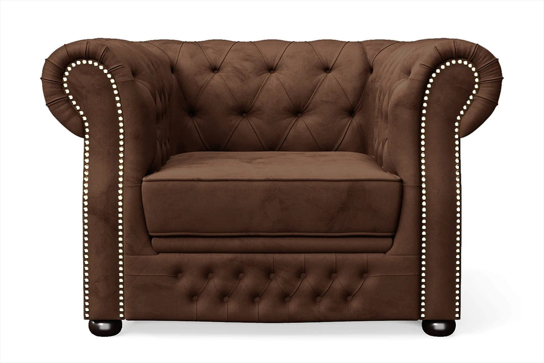 LIVELUSSO Armchair Cuneo Armchair Coffee Brown Velvet