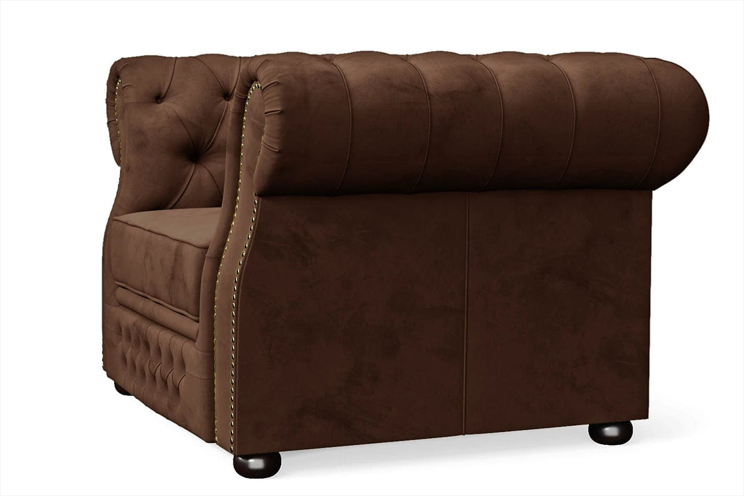 LIVELUSSO Armchair Cuneo Armchair Coffee Brown Velvet