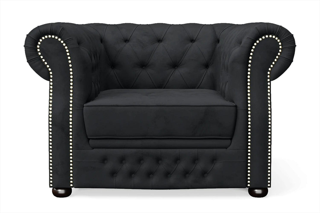 LIVELUSSO Armchair Cuneo Armchair Dark Grey Velvet