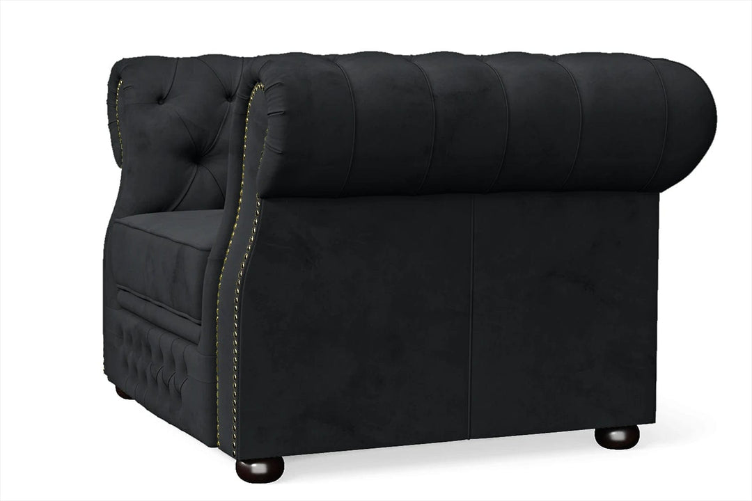 LIVELUSSO Armchair Cuneo Armchair Dark Grey Velvet