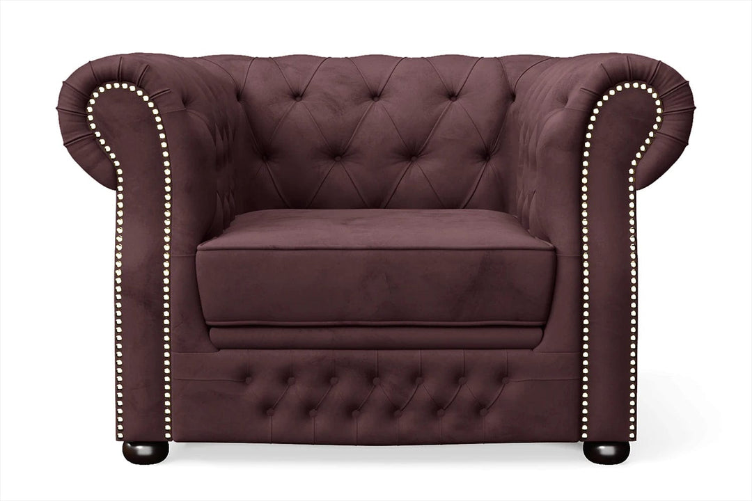 LIVELUSSO Armchair Cuneo Armchair Grape Velvet