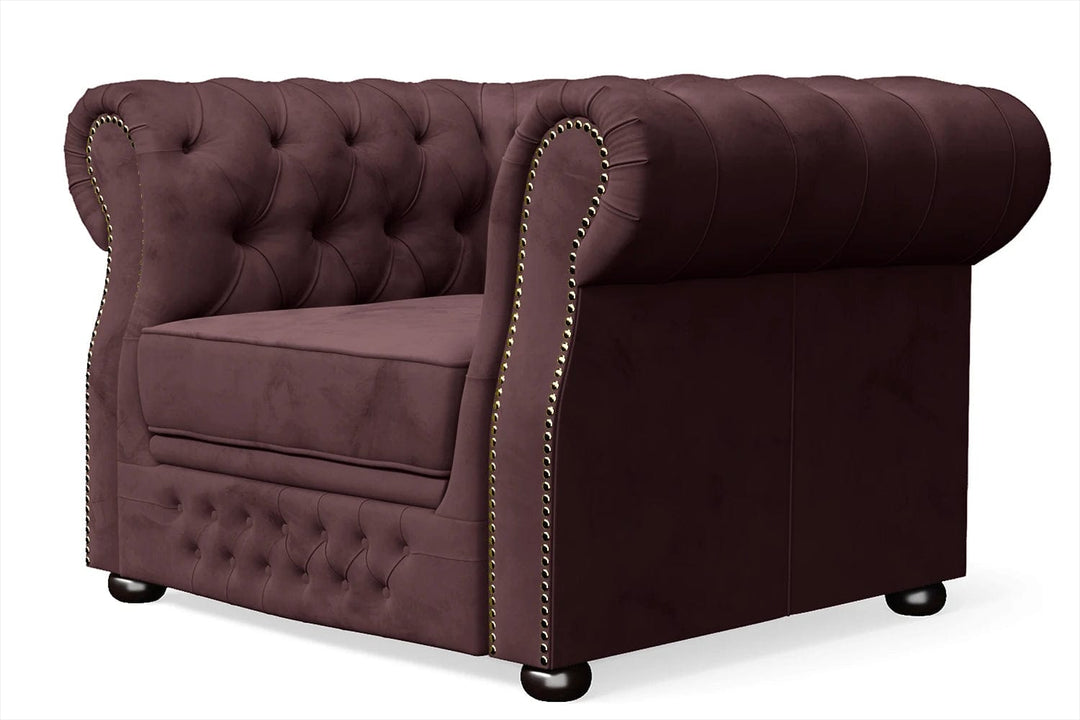 LIVELUSSO Armchair Cuneo Armchair Grape Velvet