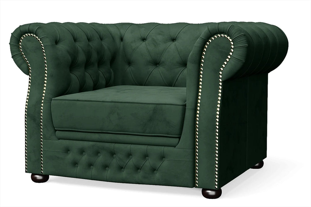 LIVELUSSO Armchair Cuneo Armchair Green Velvet