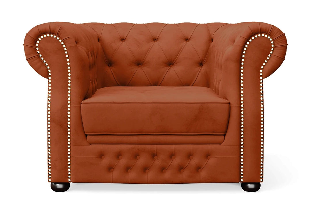 LIVELUSSO Armchair Cuneo Armchair Orange Velvet