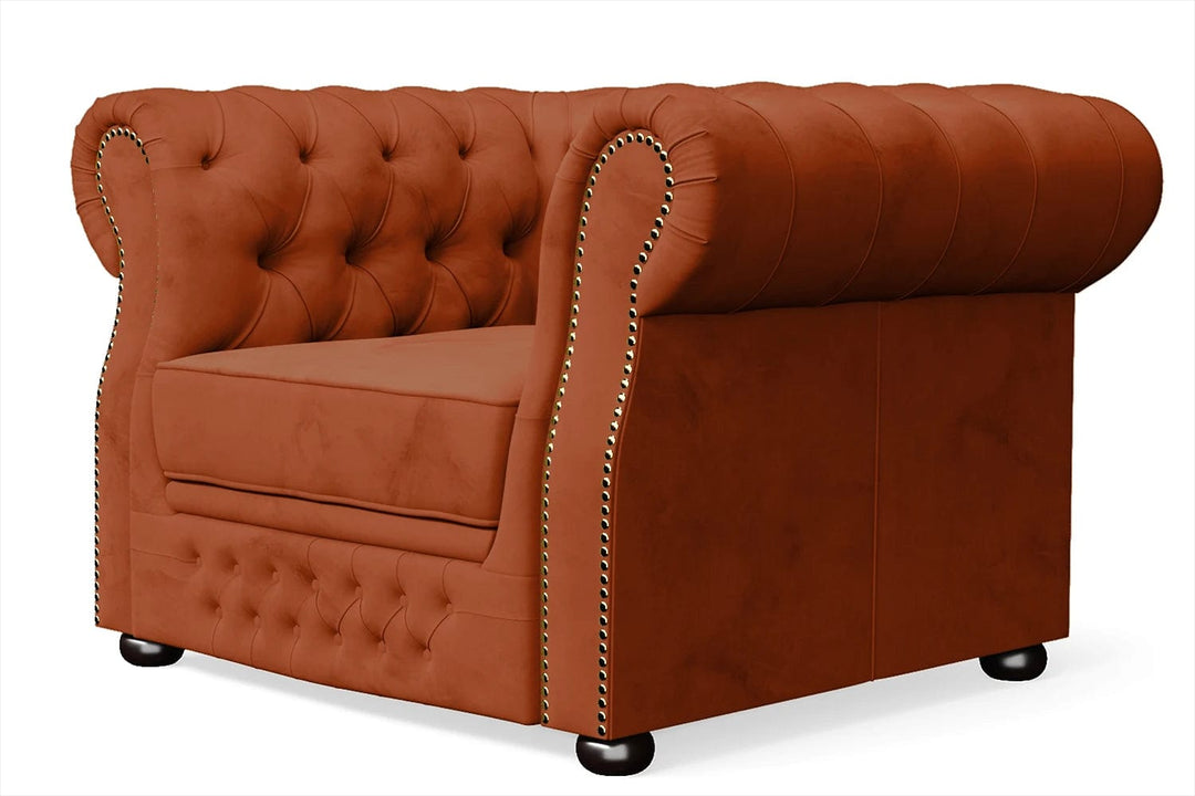 LIVELUSSO Armchair Cuneo Armchair Orange Velvet