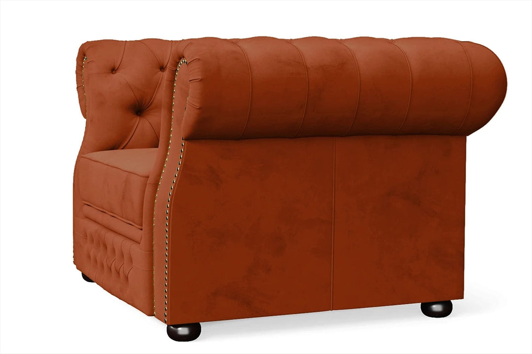 LIVELUSSO Armchair Cuneo Armchair Orange Velvet