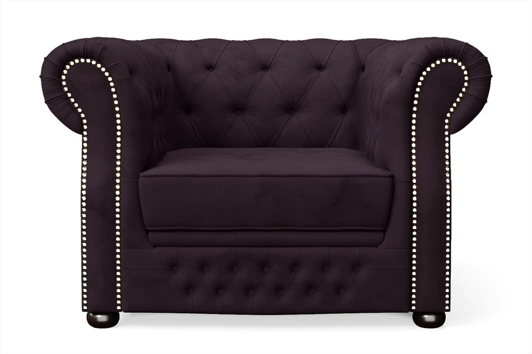 LIVELUSSO Armchair Cuneo Armchair Purple Velvet