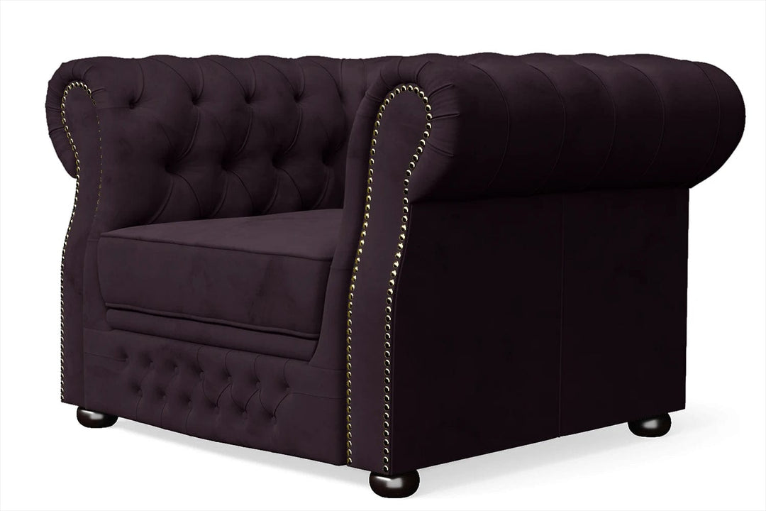 LIVELUSSO Armchair Cuneo Armchair Purple Velvet