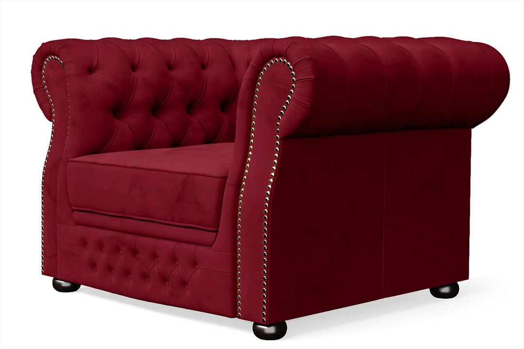 LIVELUSSO Armchair Cuneo Armchair Red Velvet