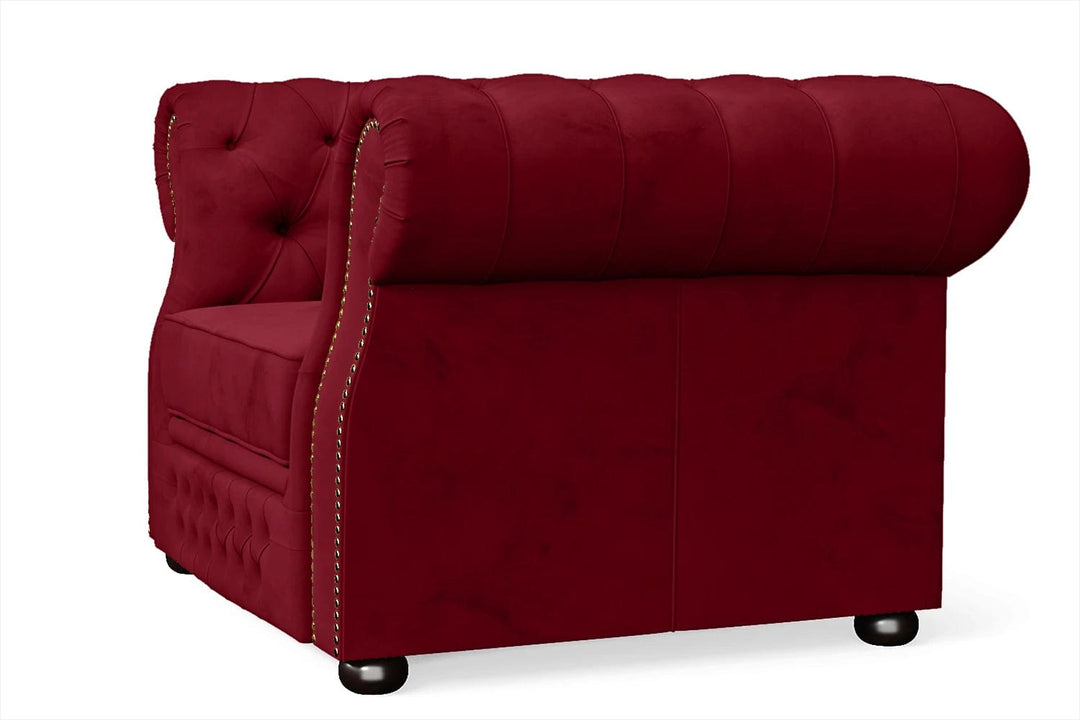 LIVELUSSO Armchair Cuneo Armchair Red Velvet