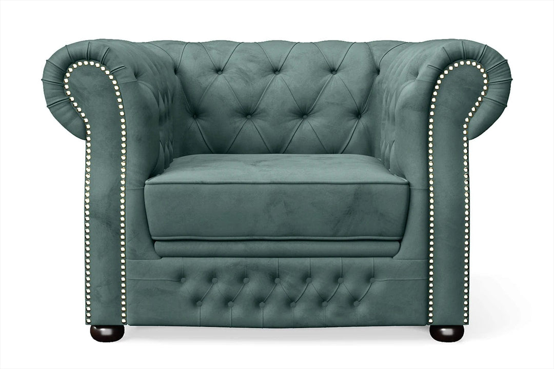 LIVELUSSO Armchair Cuneo Armchair Teal Velvet