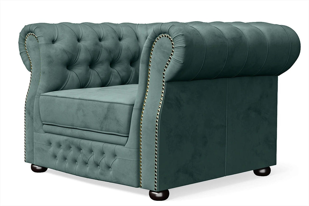 LIVELUSSO Armchair Cuneo Armchair Teal Velvet