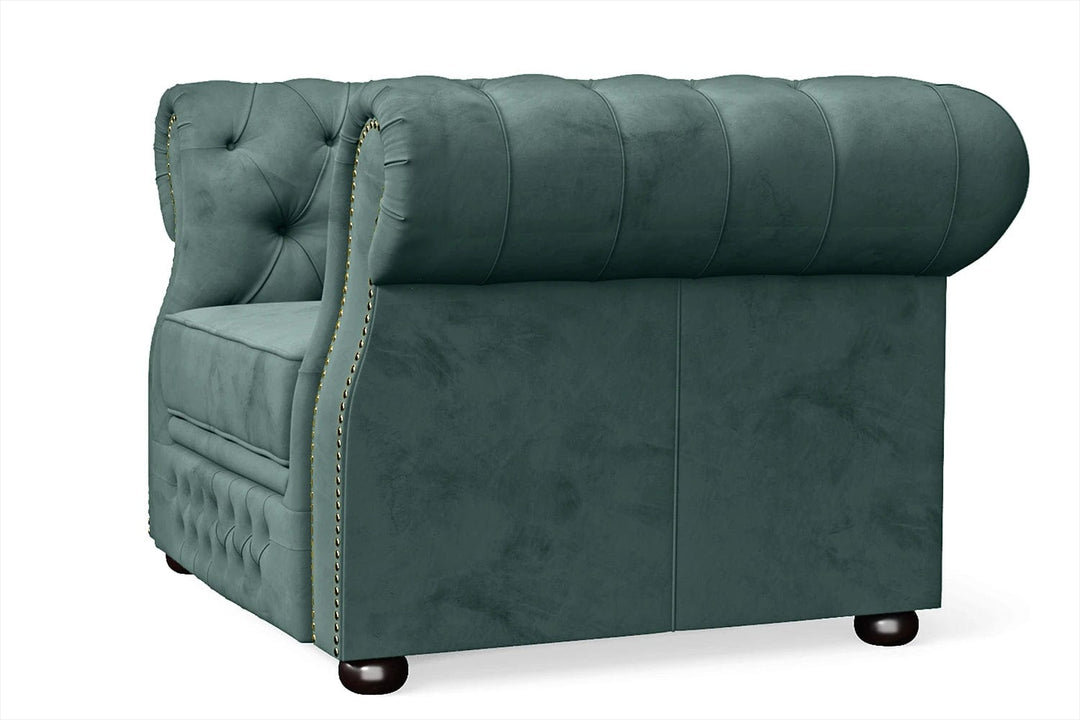 LIVELUSSO Armchair Cuneo Armchair Teal Velvet