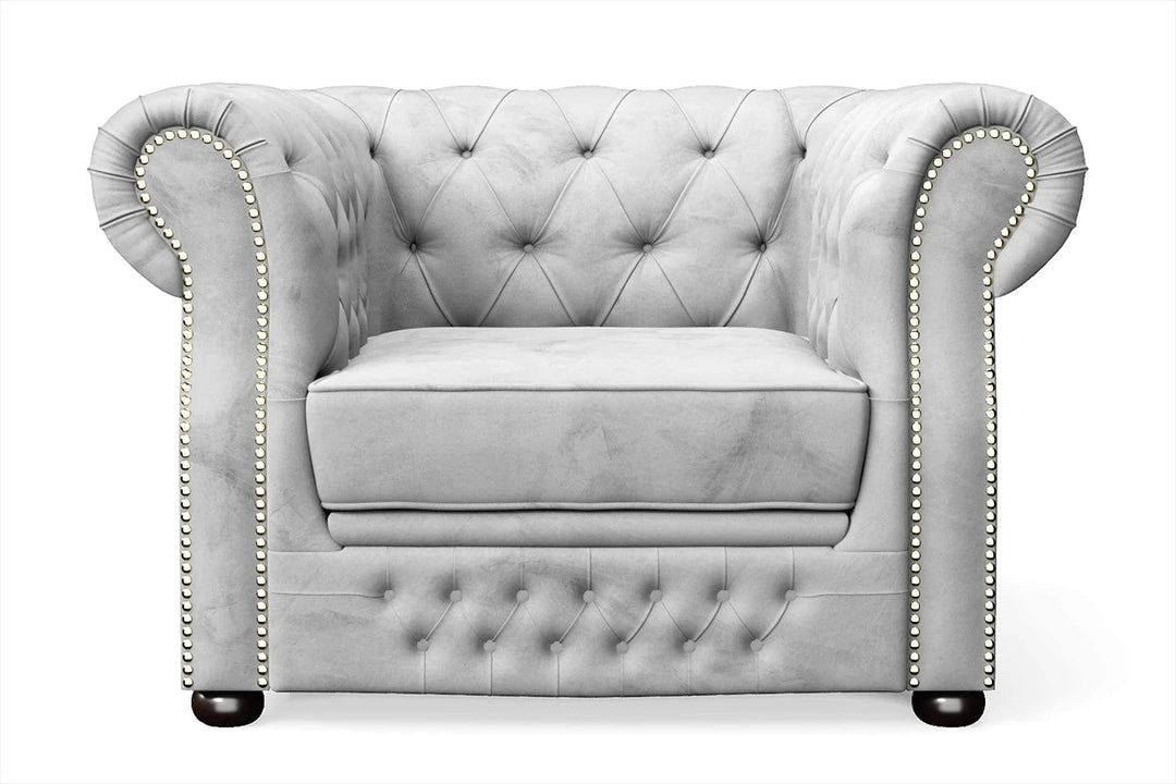 LIVELUSSO Armchair Cuneo Armchair White Velvet