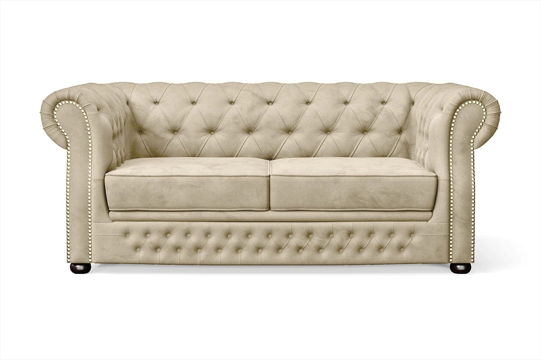 LIVELUSSO Sofa Cuneo 2 Seater Sofa Cream Velvet