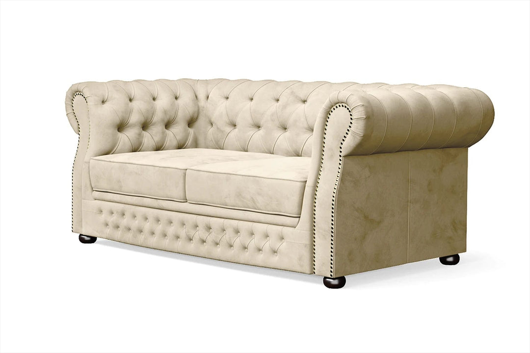 LIVELUSSO Sofa Cuneo 2 Seater Sofa Cream Velvet