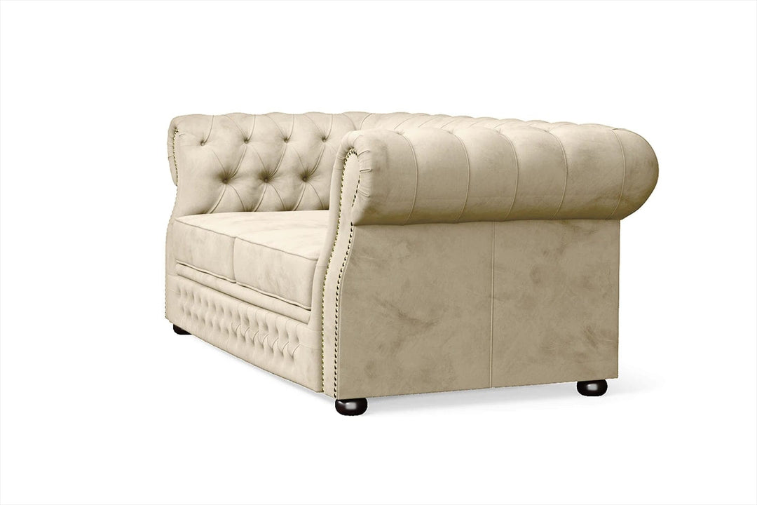 LIVELUSSO Sofa Cuneo 2 Seater Sofa Cream Velvet