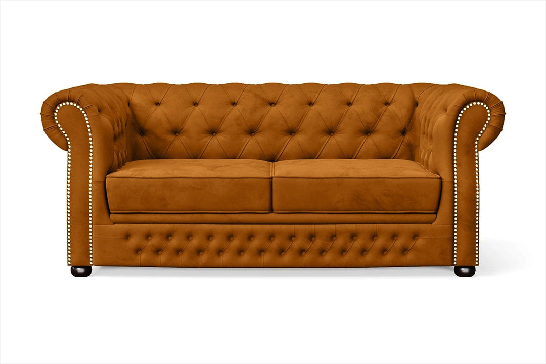 LIVELUSSO Sofa Cuneo 2 Seater Sofa Gold Velvet