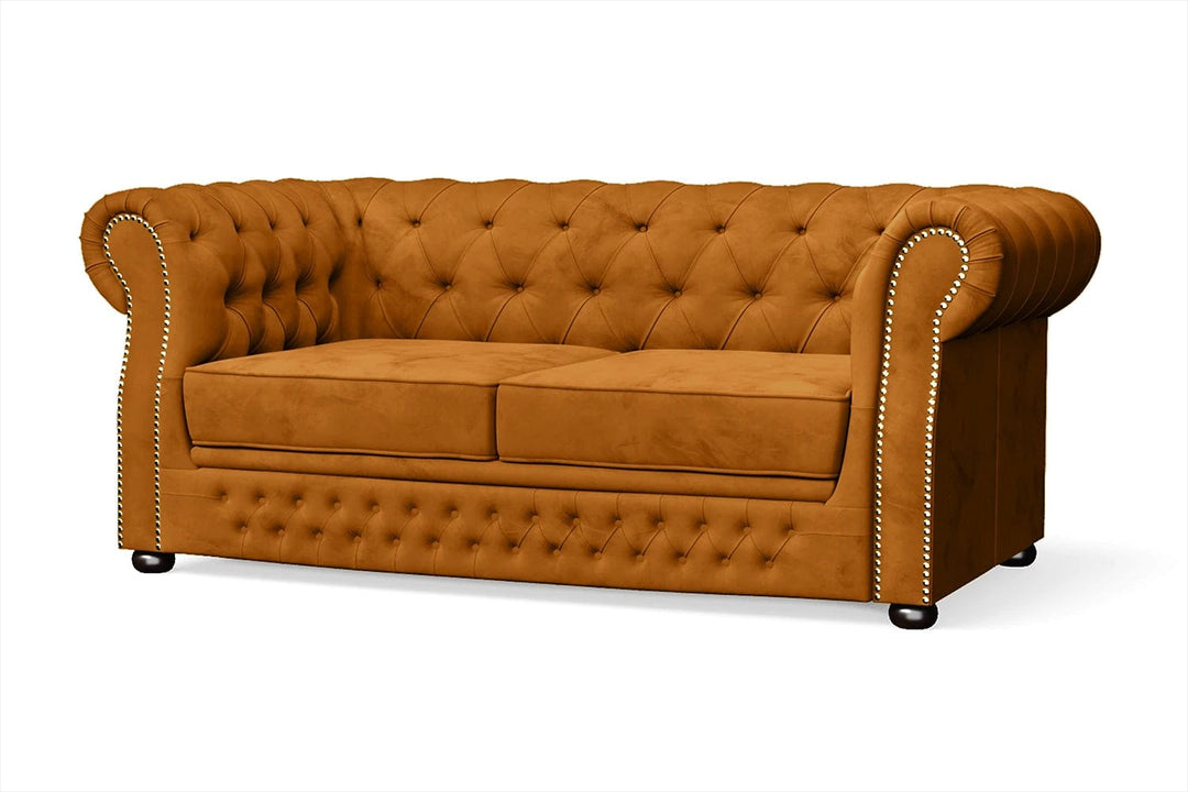 LIVELUSSO Sofa Cuneo 2 Seater Sofa Gold Velvet