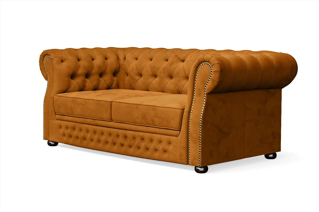 LIVELUSSO Sofa Cuneo 2 Seater Sofa Gold Velvet