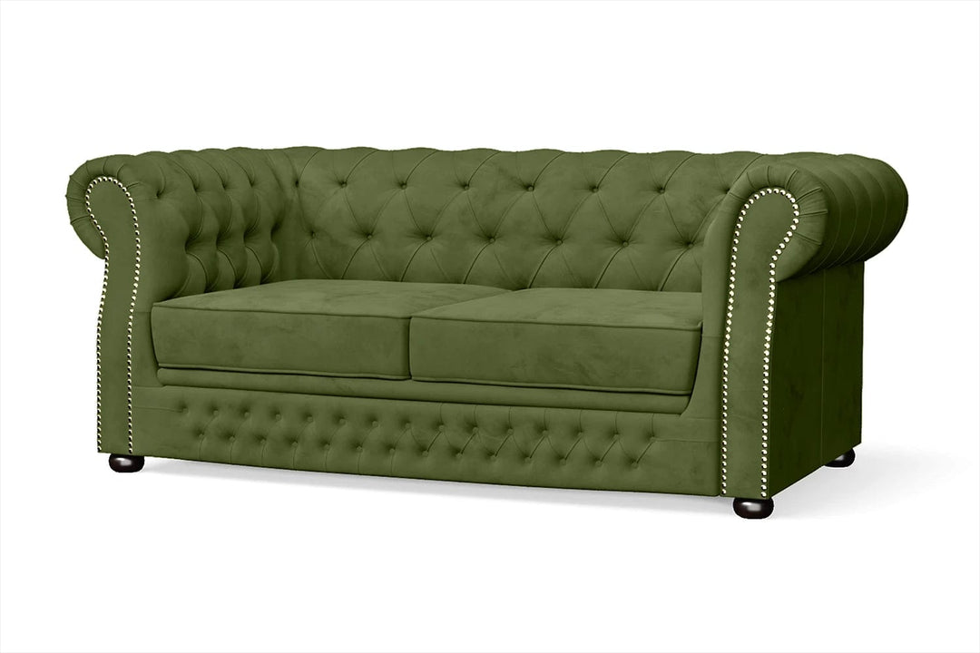 LIVELUSSO Sofa Cuneo 2 Seater Sofa Lime Velvet