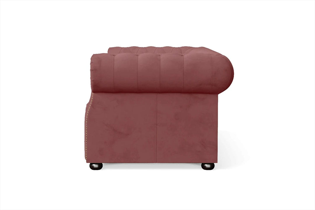 LIVELUSSO Sofa Cuneo 2 Seater Sofa Pink Velvet