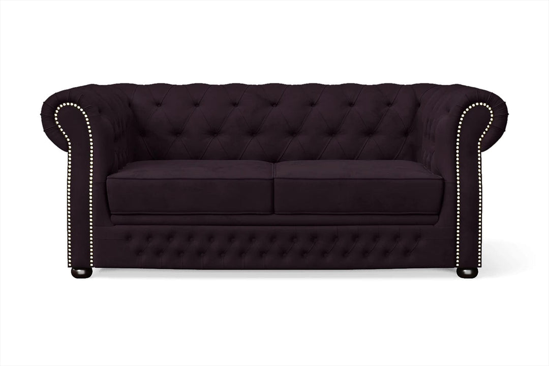 LIVELUSSO Sofa Cuneo 2 Seater Sofa Purple Velvet