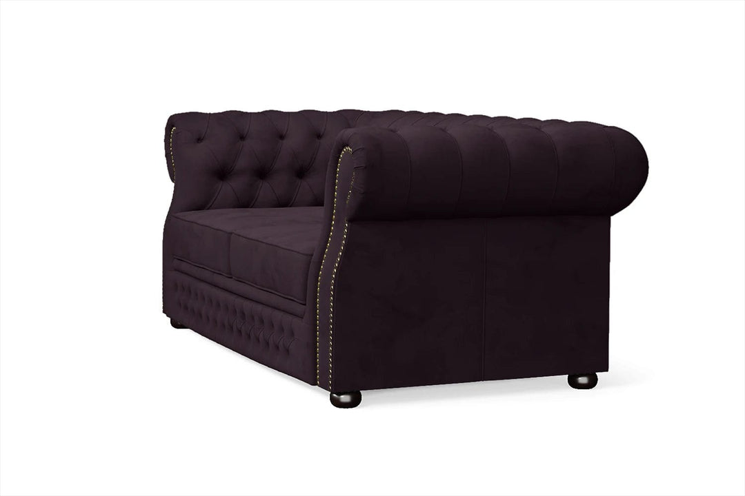 LIVELUSSO Sofa Cuneo 2 Seater Sofa Purple Velvet