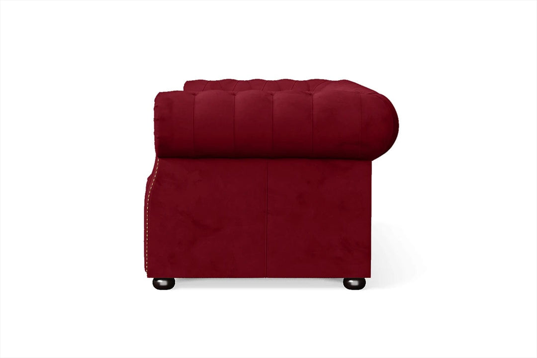 LIVELUSSO Sofa Cuneo 2 Seater Sofa Red Velvet