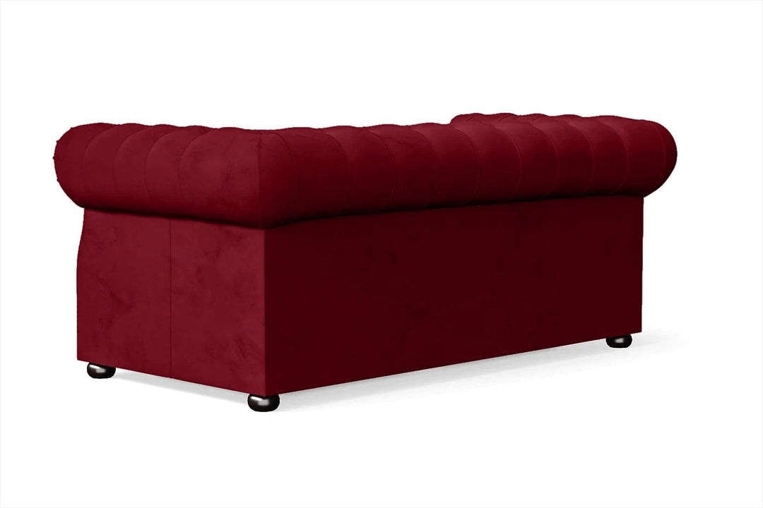 LIVELUSSO Sofa Cuneo 2 Seater Sofa Red Velvet