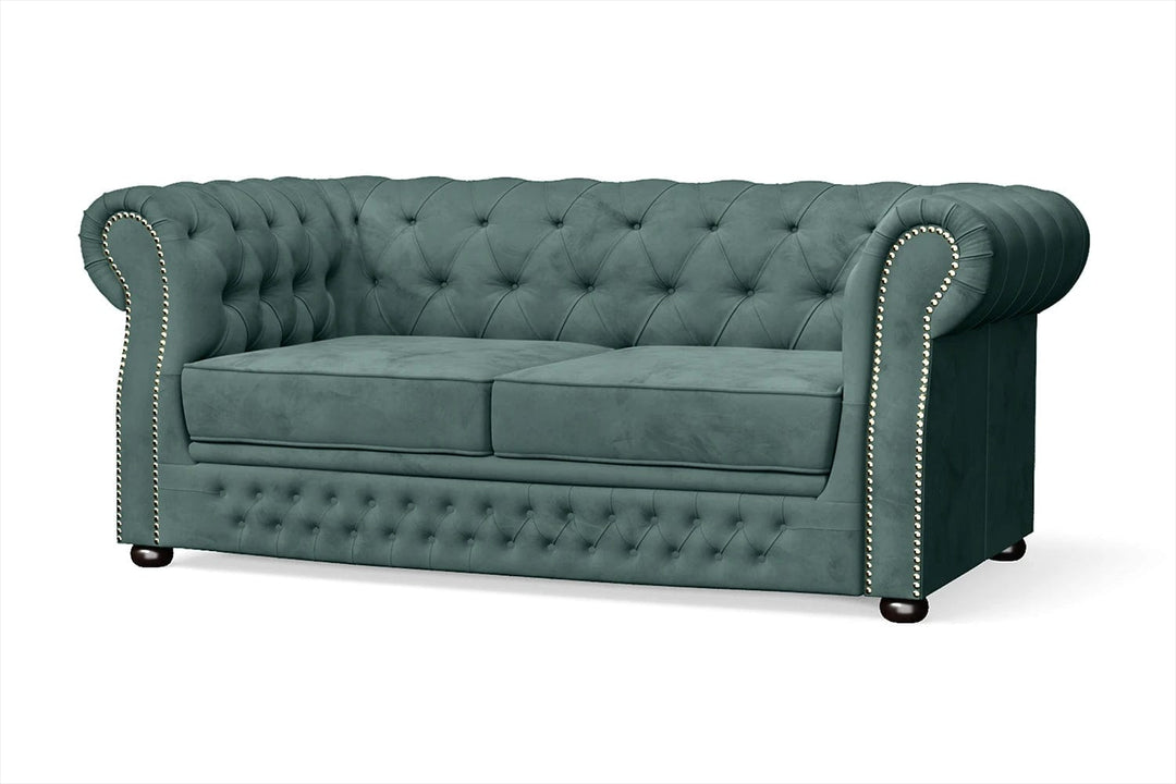 LIVELUSSO Sofa Cuneo 2 Seater Sofa Teal Velvet