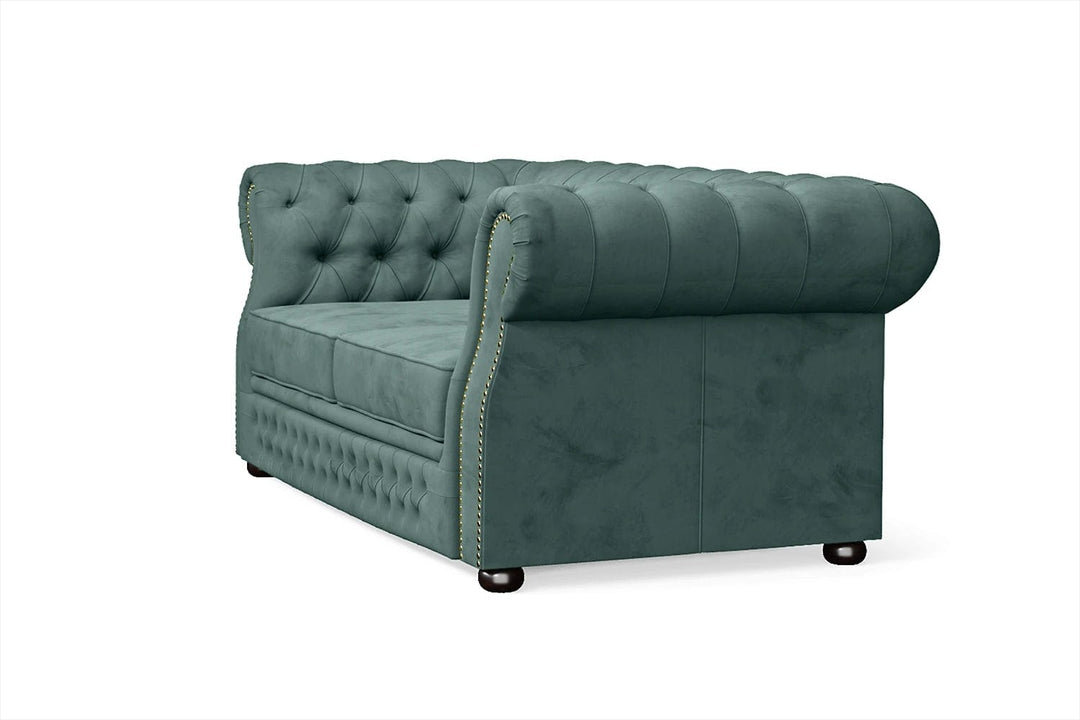 LIVELUSSO Sofa Cuneo 2 Seater Sofa Teal Velvet