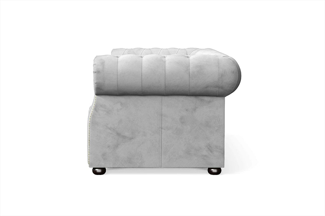 LIVELUSSO Sofa Cuneo 2 Seater Sofa White Velvet