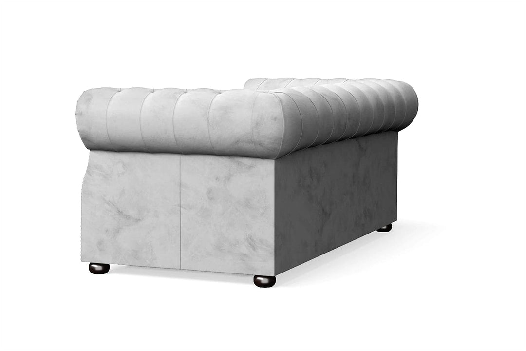 LIVELUSSO Sofa Cuneo 2 Seater Sofa White Velvet